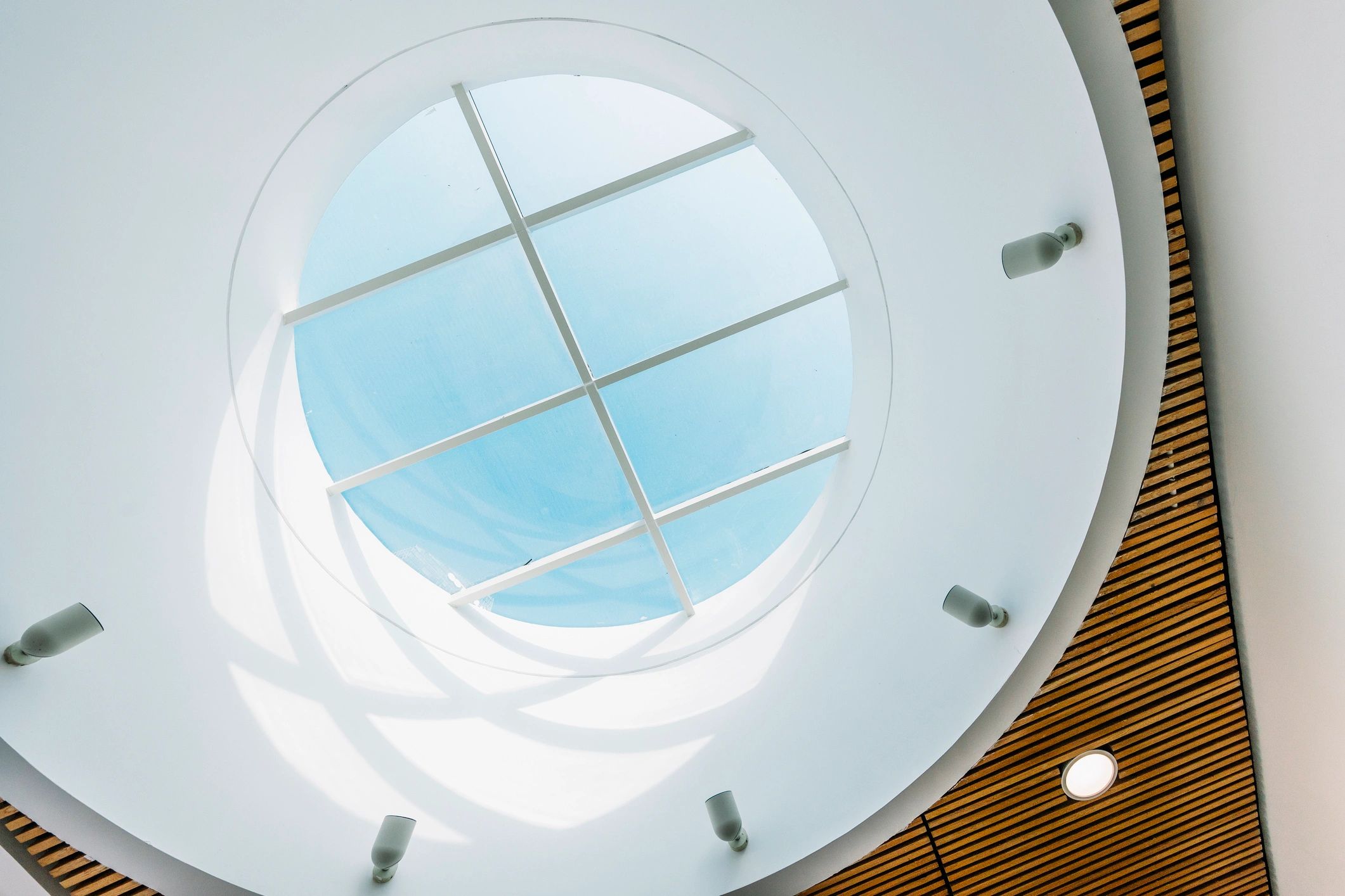 Modern facility ceiling detail