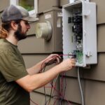 Solar farm electrical construction